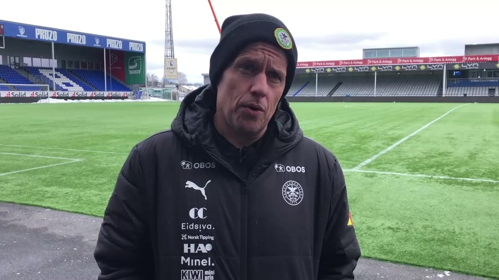 Jakob Michelsen oppsummerer dagens treningskamp mot Sarpsborg 08